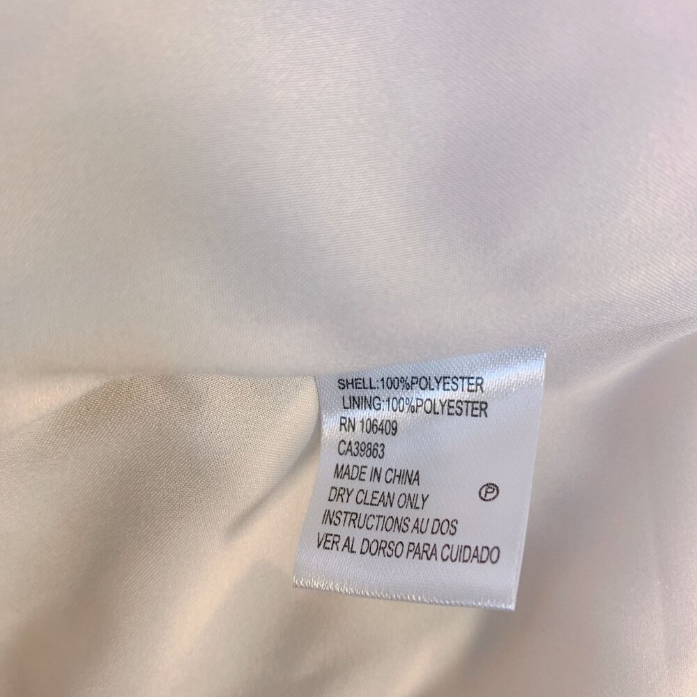 Tahari Arthur S. Levine Black & Cream Print Dress Size 16 - Picture 5 of 5